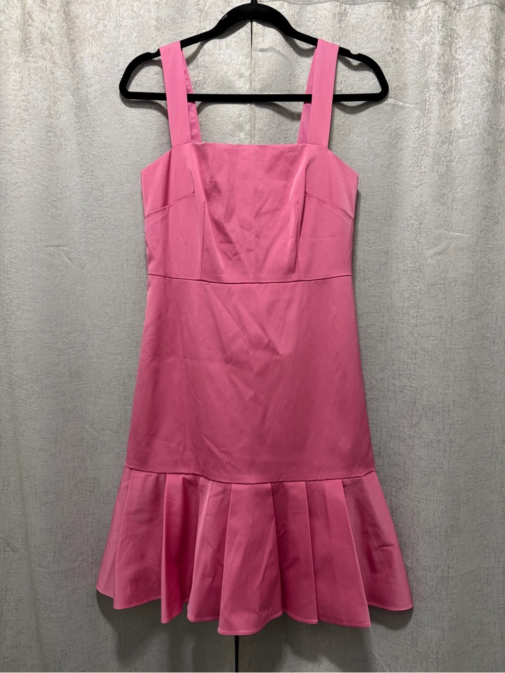 J. Crew Pink Fitted Sundress with Flounced Hem
